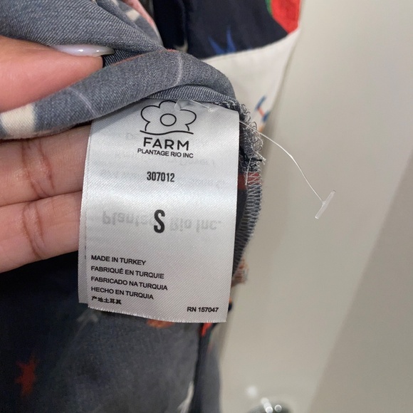 FARM RIO Zodiac Lenzing Escovero Viscose Midi Shirtdress Size S - Picture 4 of 14